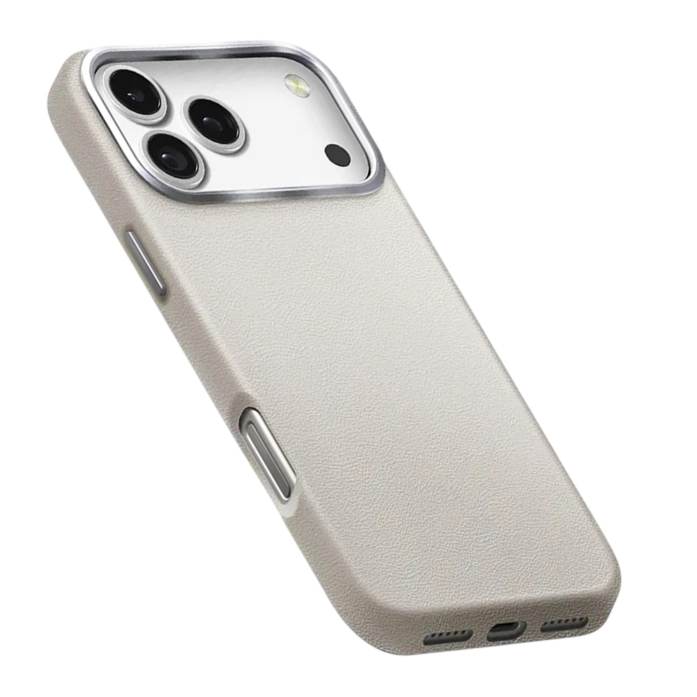 Hülle für Apple iPhone 17 Pro, UNIQ, Lyden Leatherette, Grau