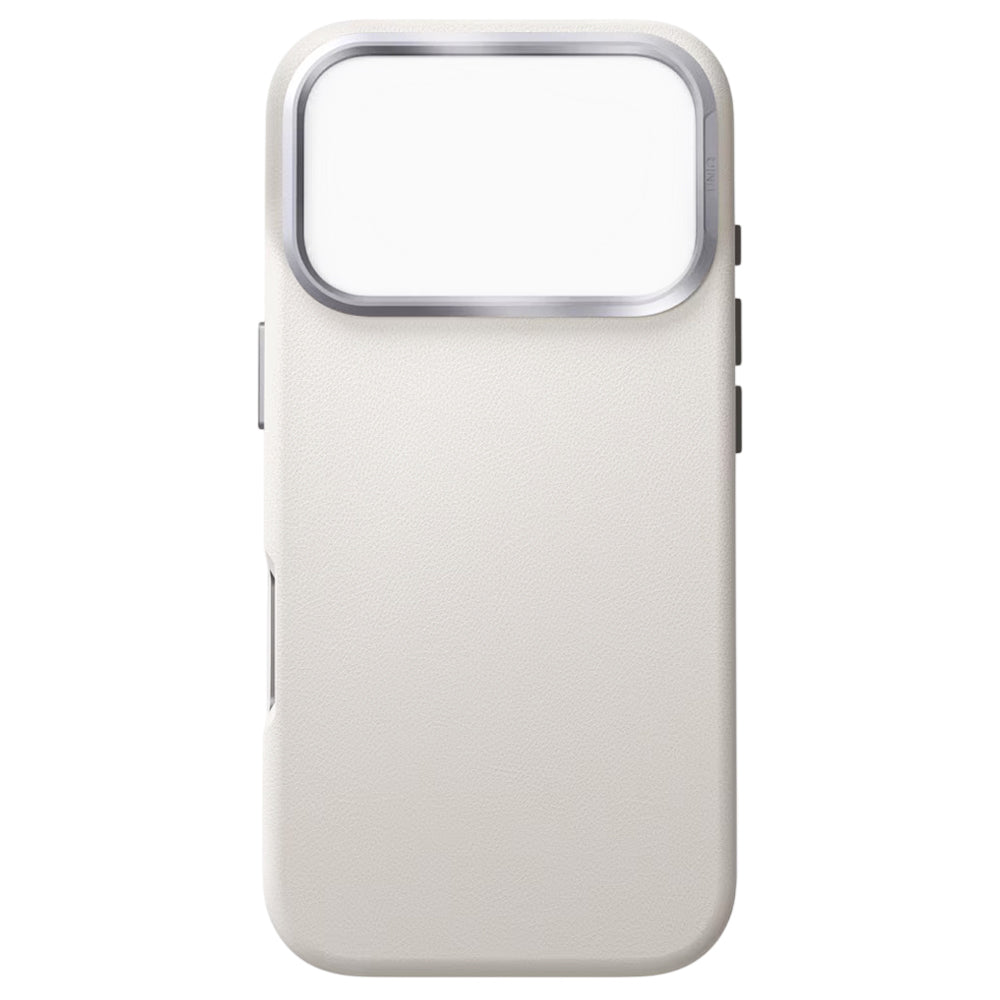 Hülle für Apple iPhone 17 Pro, UNIQ, Lyden Leatherette, Grau