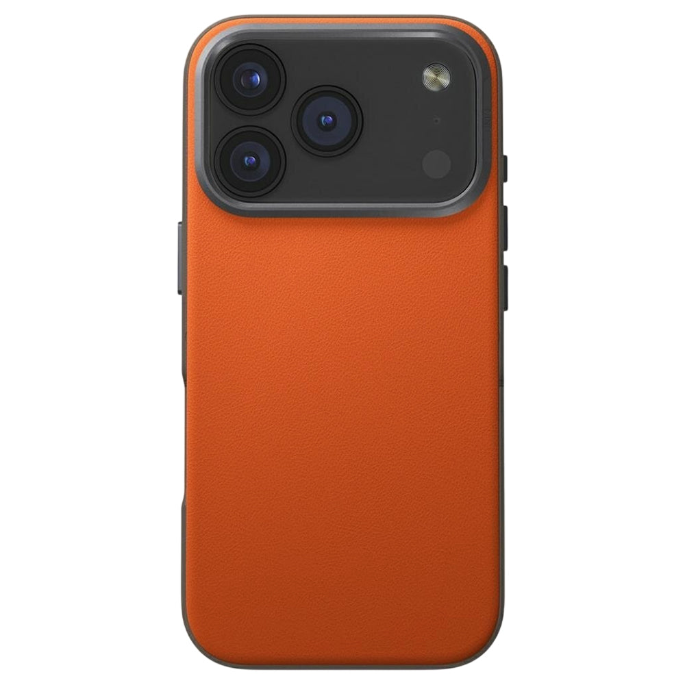 Case for Apple iPhone 17 Pro, UNIQ, Lyden Leatherette, Beige Orange