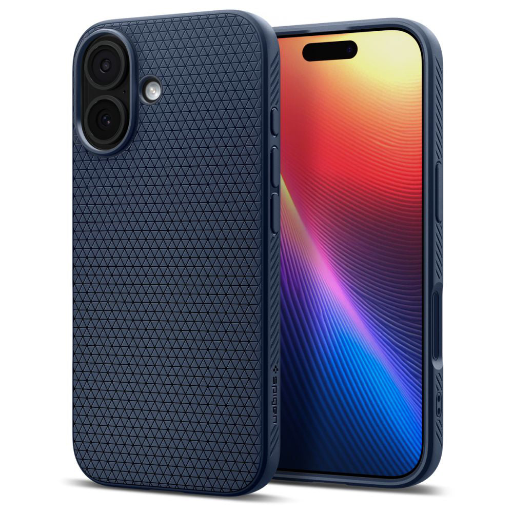 Hülle für Apple iPhone 17, Spigen, Liquid Air, Marineblau ACS10370