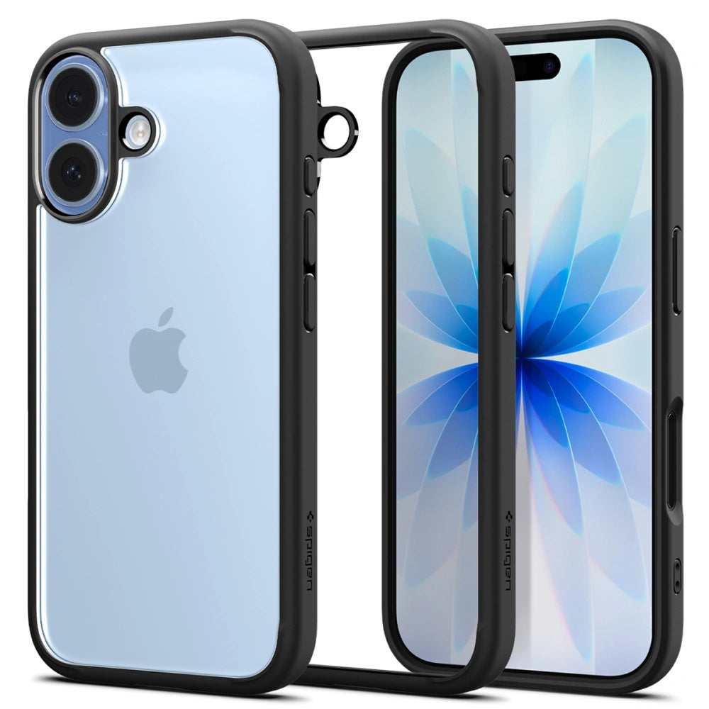 Hülle für Apple iPhone 17, Spigen, Ultra Hybrid, Mattschwarz ACS10377