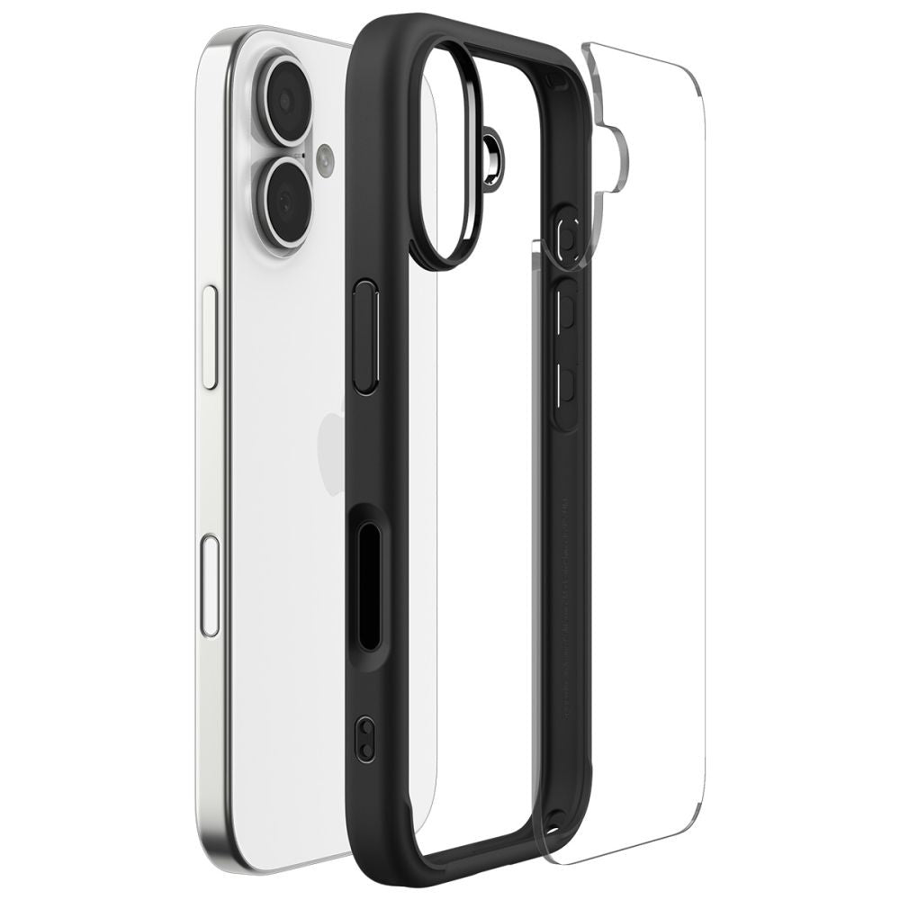 Hülle für Apple iPhone 17, Spigen, Ultra Hybrid, Mattschwarz ACS10377
