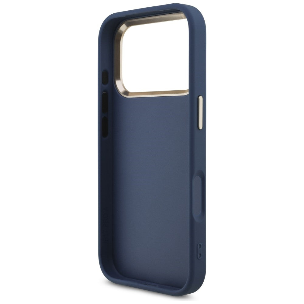 Hülle für Apple iPhone 18 Pro / 17 Pro, Guess, 4G Big Classic Logo, Blau