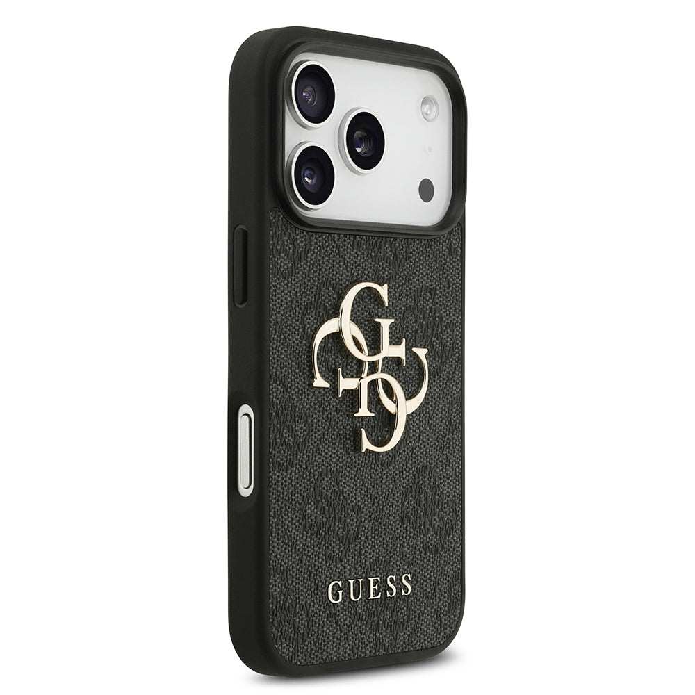 Case for Apple iPhone 18 Pro / 17 Pro, Guess, 4G Big Logo, Black