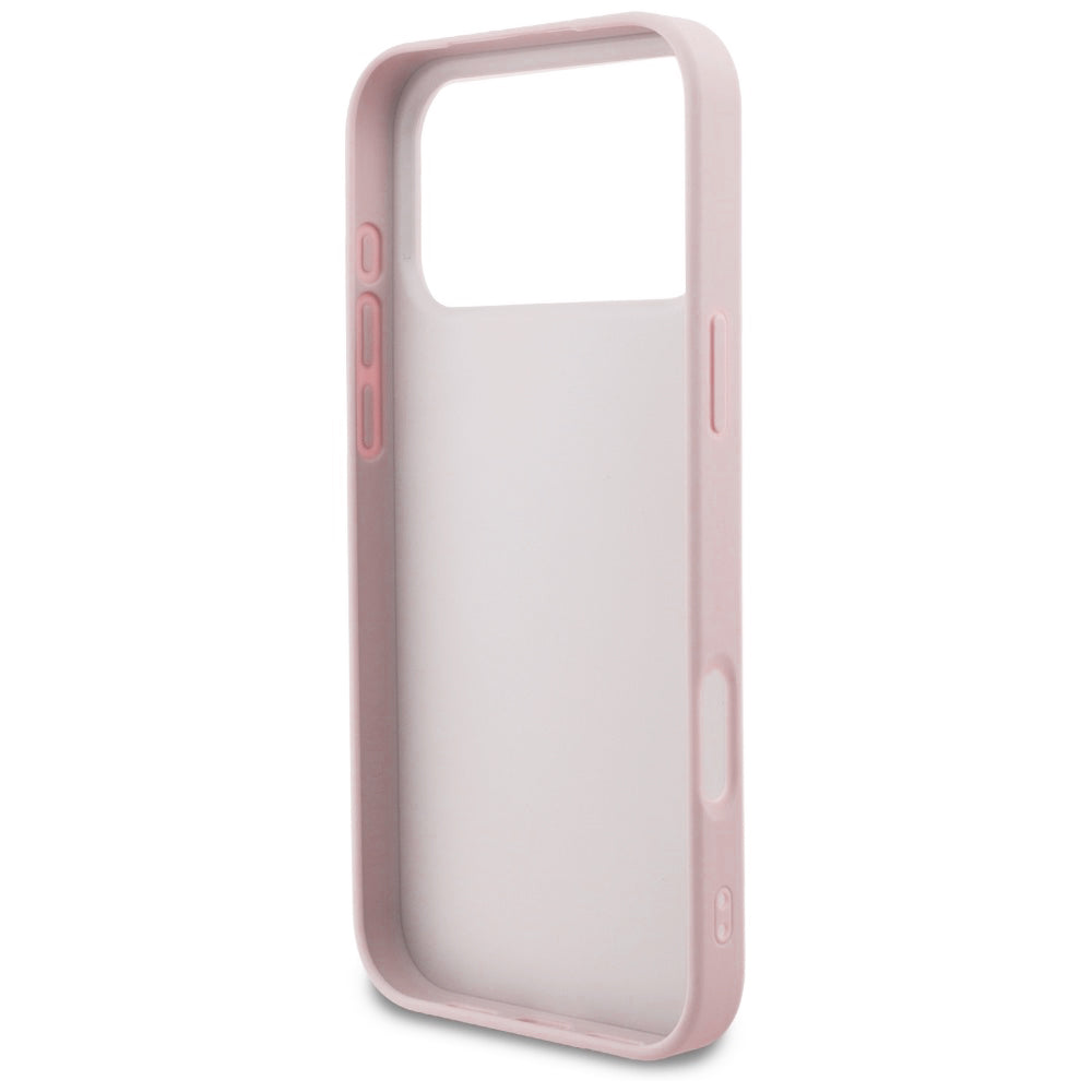 Hülle für Apple iPhone 18 Pro / 17 Pro, Guess, 4G Classic Logo, Rosa