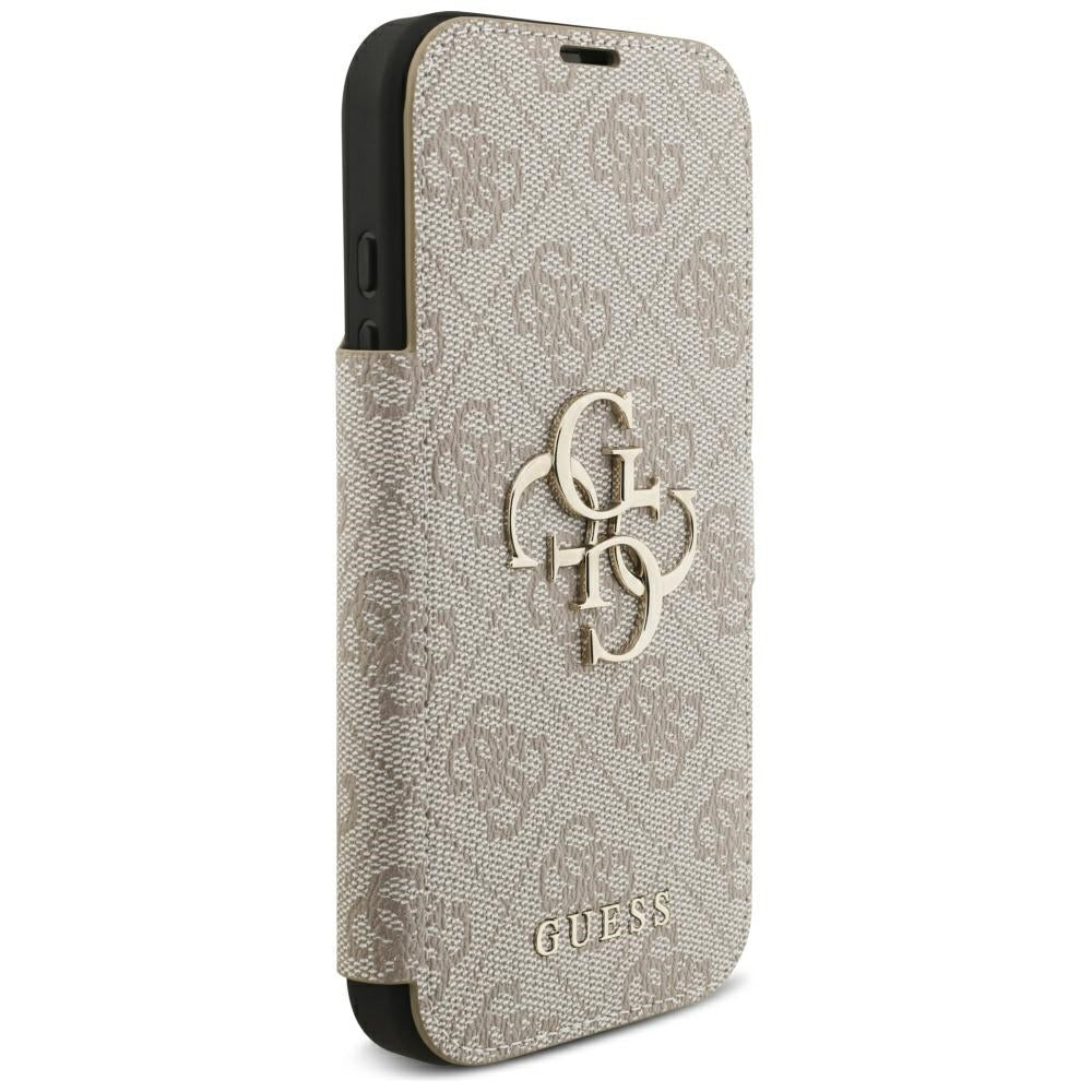 Hülle für Apple iPhone 18 Pro / 17 Pro, Guess, 4G Metall-Logo, Rosa