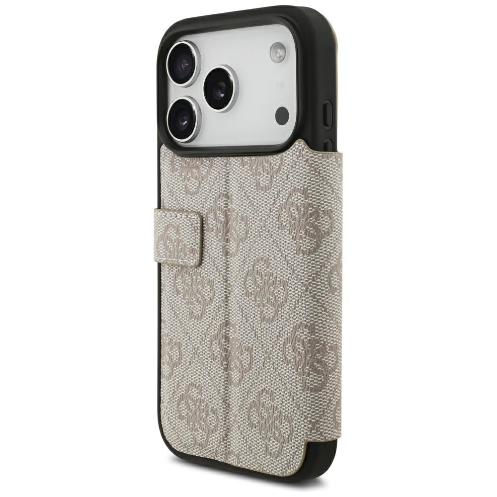 Hülle für Apple iPhone 18 Pro / 17 Pro, Guess, 4G Metall-Logo, Rosa