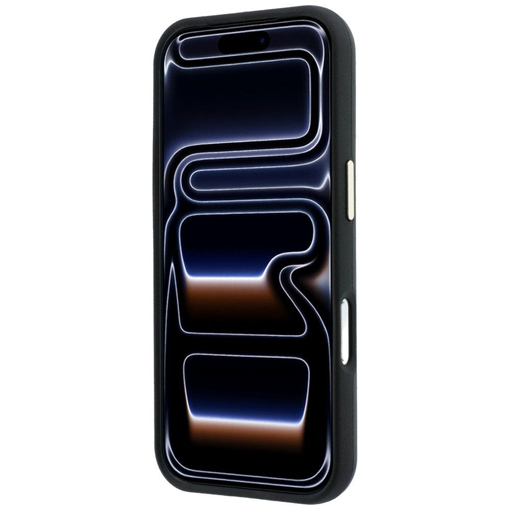 Hülle für Apple iPhone 18 Pro / 17 Pro, Guess, Smooth Big Strass Logo, Schwarz