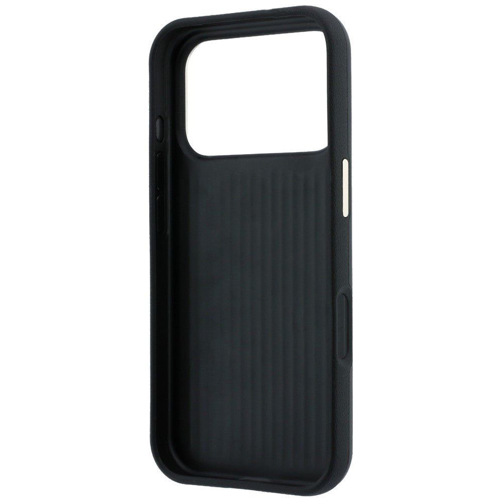 Hülle für Apple iPhone 18 Pro / 17 Pro, Guess, Smooth Big Strass Logo, Schwarz