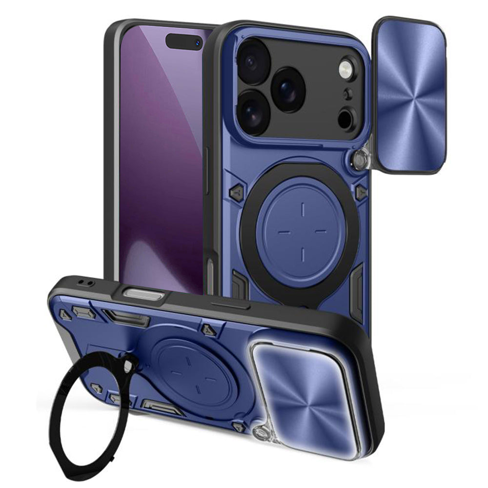 Hülle für Apple iPhone 18 Pro / 17 Pro, Techsuit, CamGuard Pro, Blau