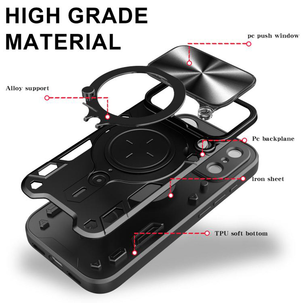 Hülle für Apple iPhone 18 Pro / 17 Pro, Techsuit, CamGuard Pro, Blau