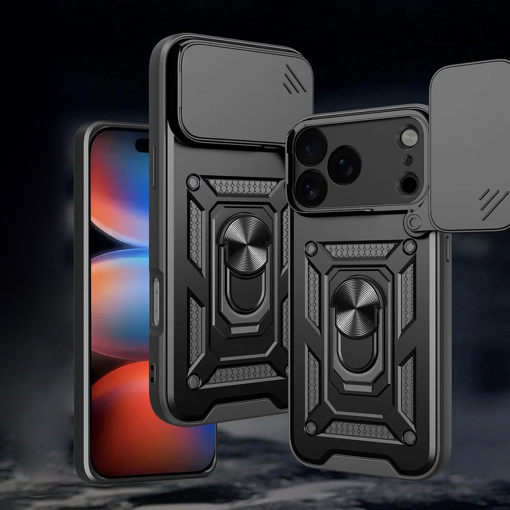 Hülle für Apple iPhone 18 Pro / 17 Pro, Techsuit, CamShield, Blau