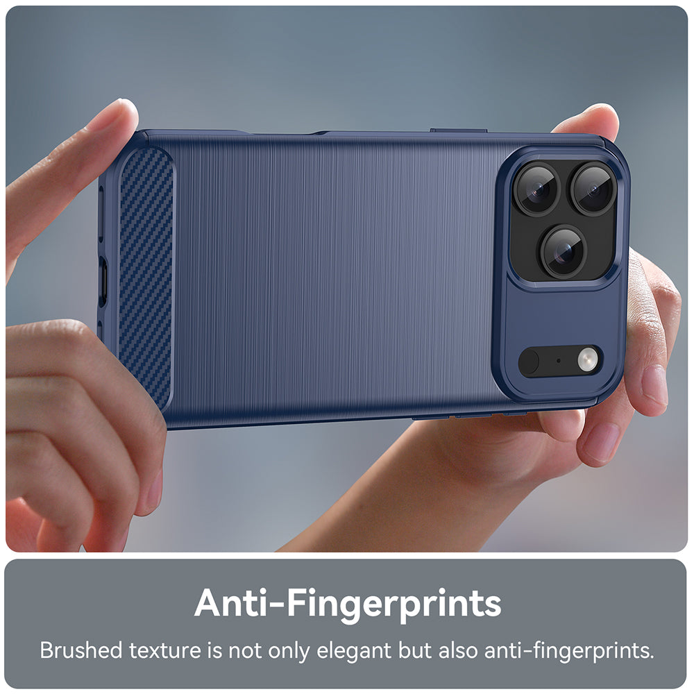 Case for Apple iPhone 18 Pro / 17 Pro, Techsuit, Carbon, Blue
