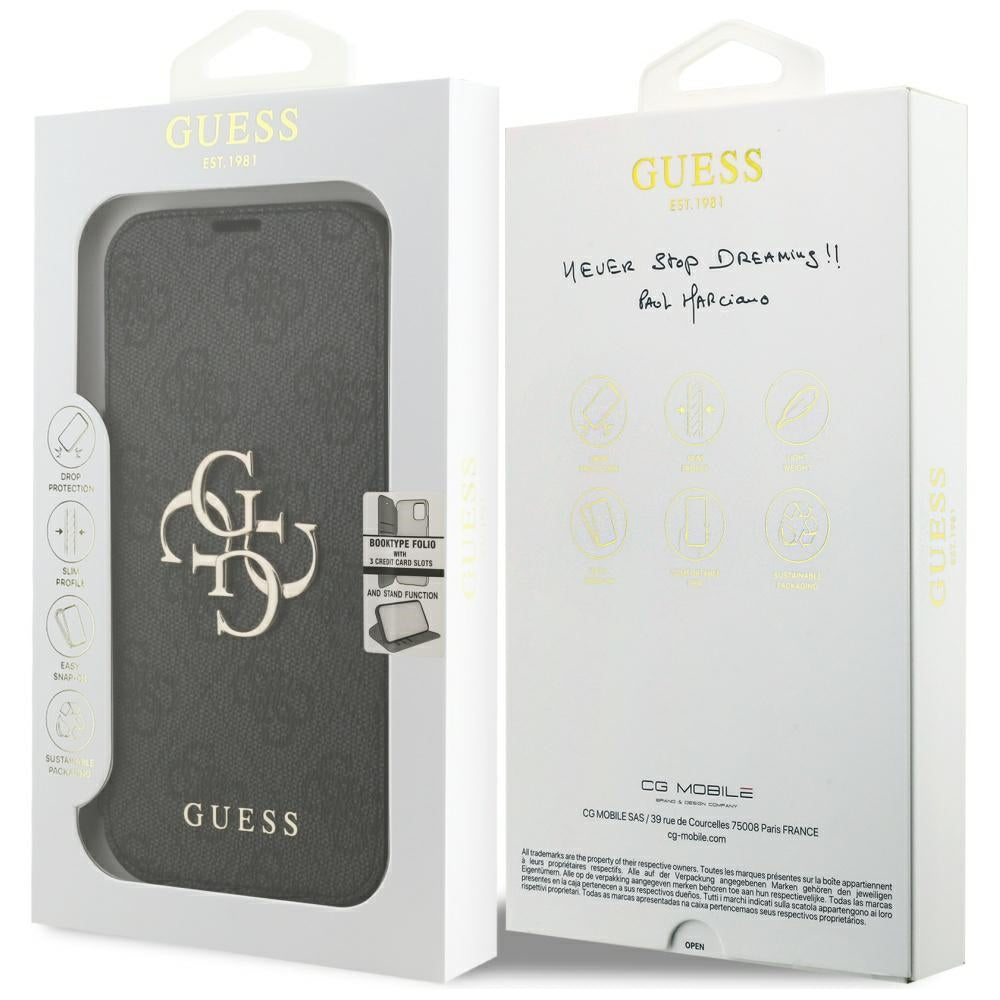 Case for Apple iPhone 18 Pro Max / 17 Pro Max, Guess, 4G Metal Logo, Black
