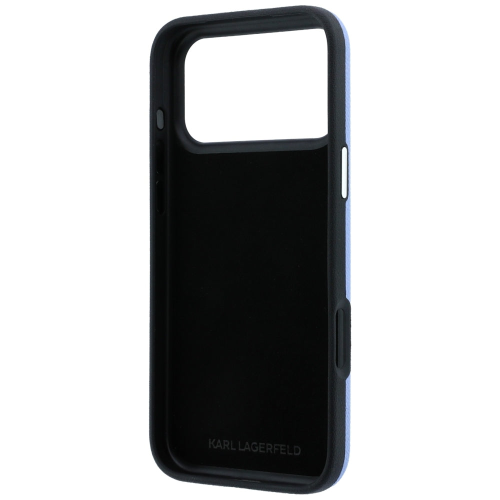 Case for Apple iPhone 18 Pro Max / 17 Pro Max, Karl Lagerfeld, Smooth Big Resin Signature Logo, Blue