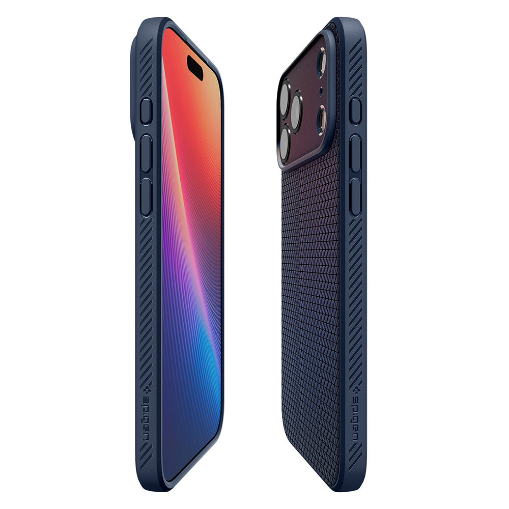 Hülle für Apple iPhone 18 Pro Max / 17 Pro Max, Spigen, Liquid Air, Marineblau ACS12112