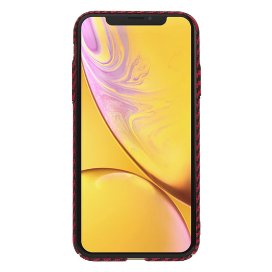Hülle für Apple iPhone XR, Techsuit, Carbonite FiberShell, Rot