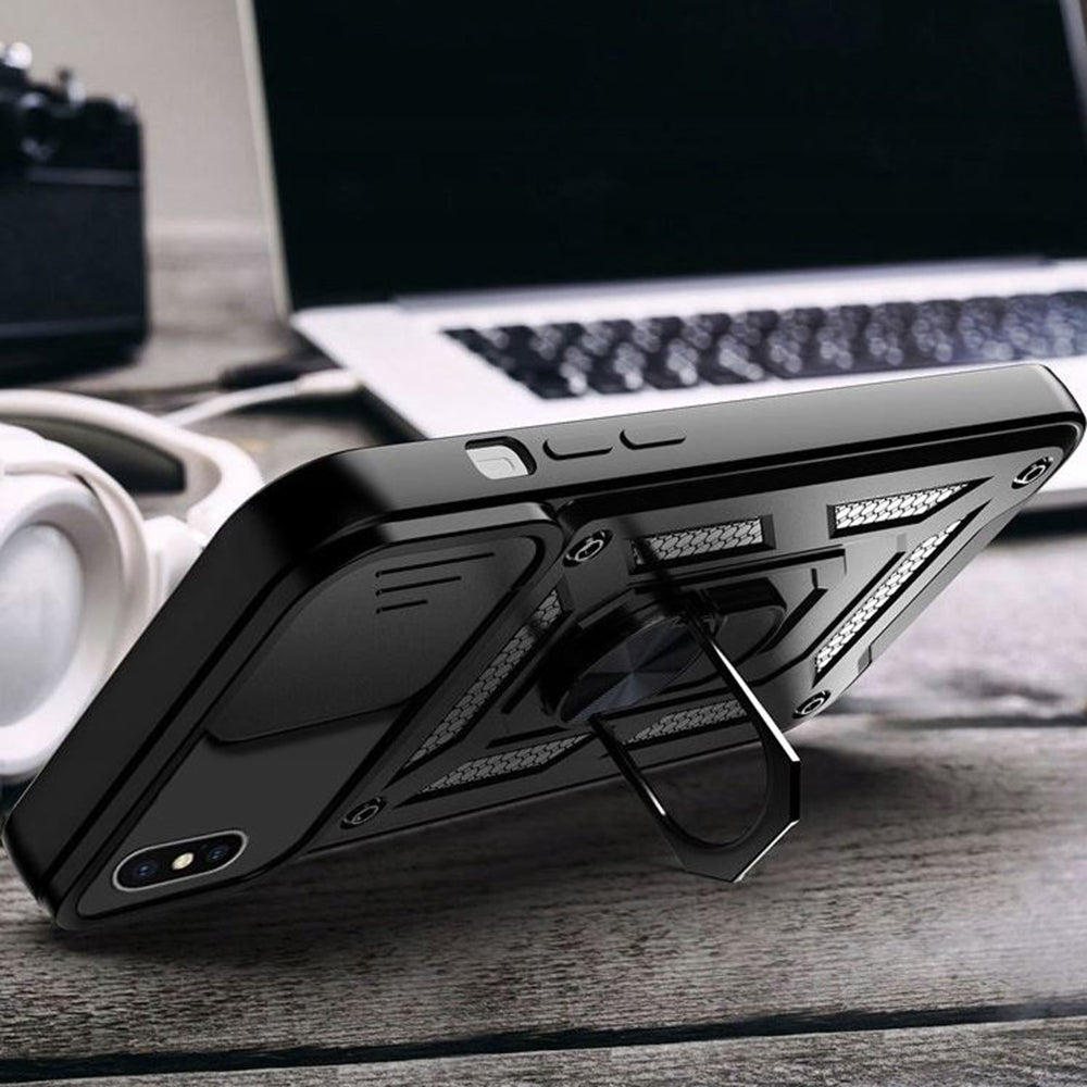 Hülle für Apple iPhone XS Max, Techsuit, CamShield, Grün