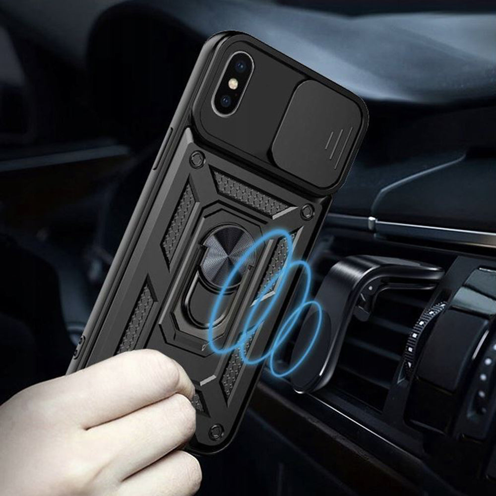Hülle für Apple iPhone XS Max, Techsuit, CamShield, Grün