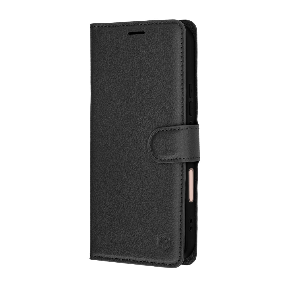 Hülle für Honor 600 Lite, Techsuit, Leather Folio, Schwarz