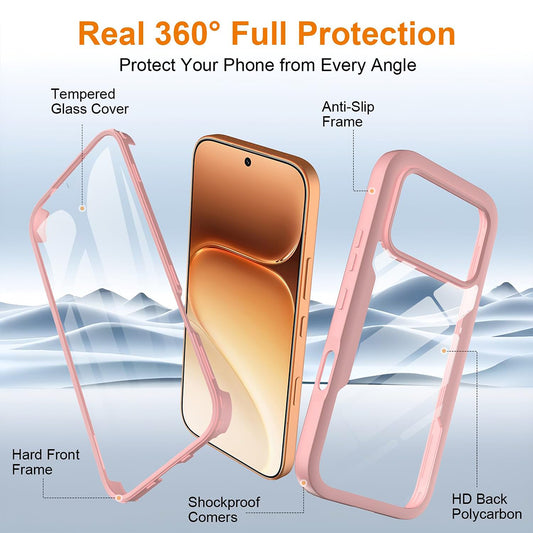 Hülle für Honor 600 Pro / 600, Techsuit, ColorVerse 360, Rosa