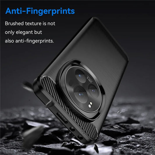 Hülle für Honor Magic7 Pro, Techsuit, Carbon, Schwarz