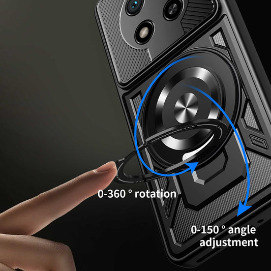 Hülle für Honor Magic8 Lite, Techsuit, RuggedCam, Blau