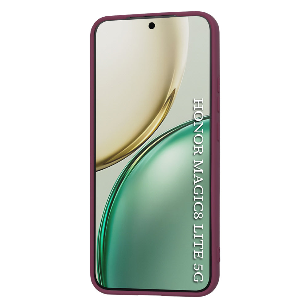 Case for Honor Magic8 Lite, Techsuit, SoftFlex, Burgundy