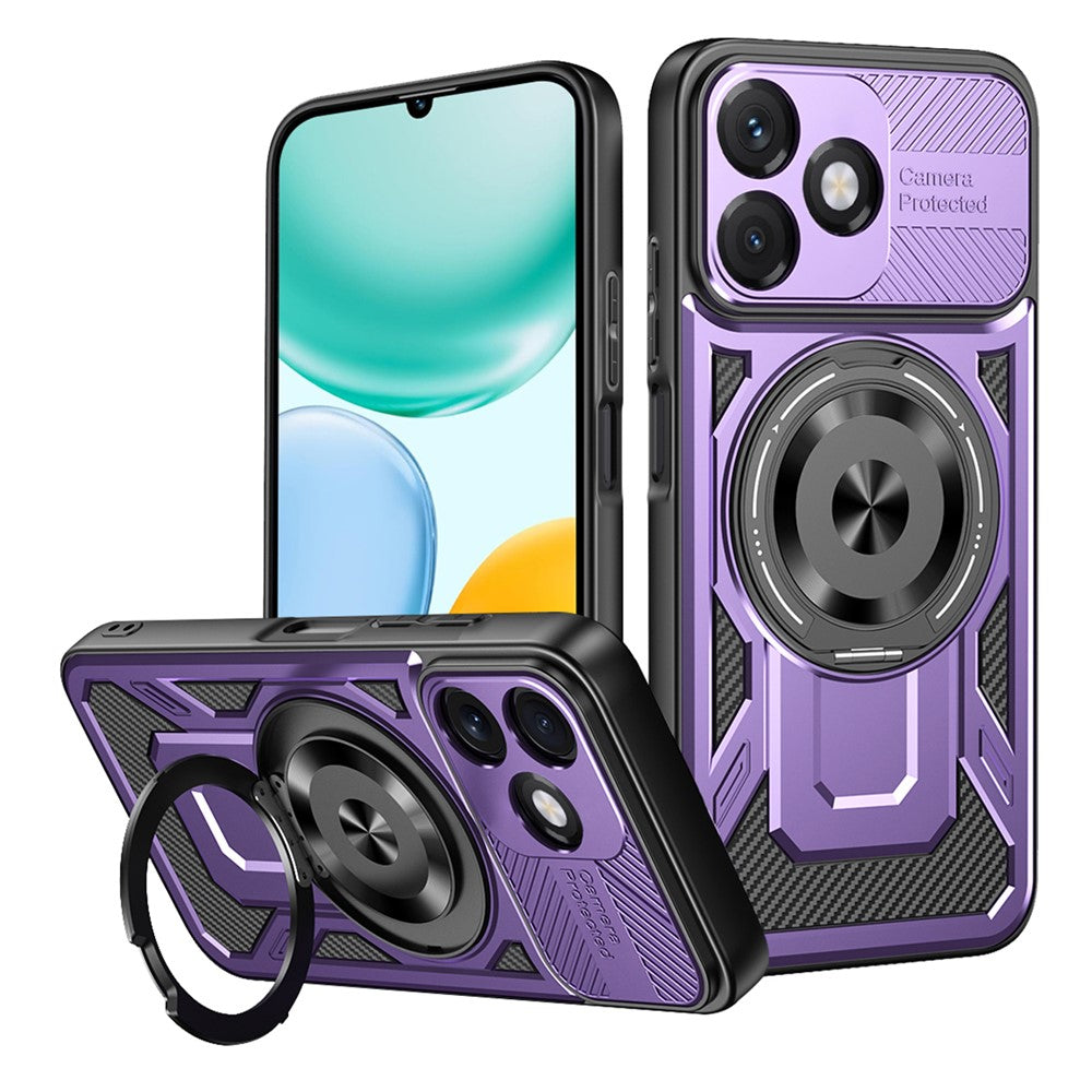 Hülle für Honor X5c Plus, Techsuit, RuggedCam, Lila