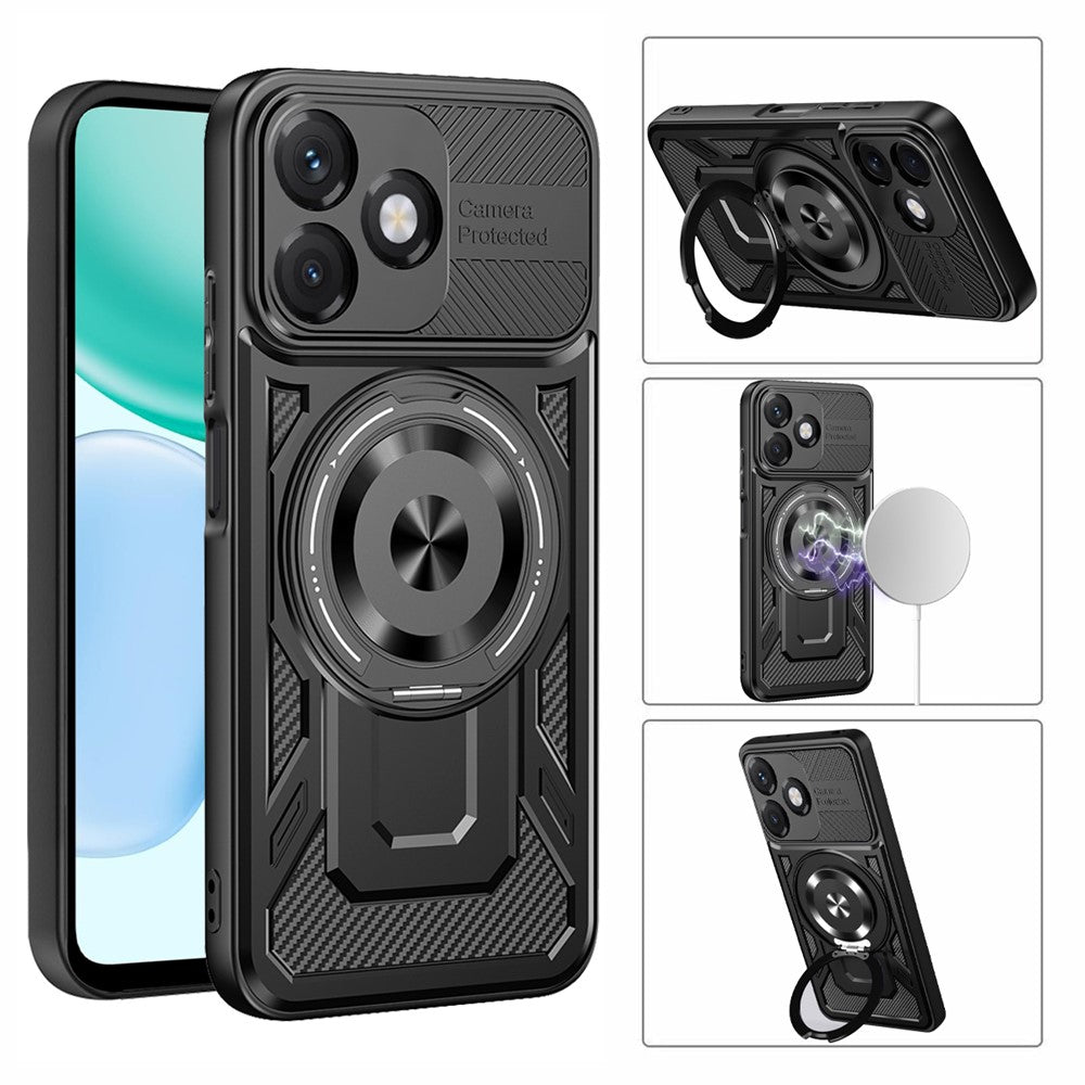 Hülle für Honor X5c Plus, Techsuit, RuggedCam, Lila