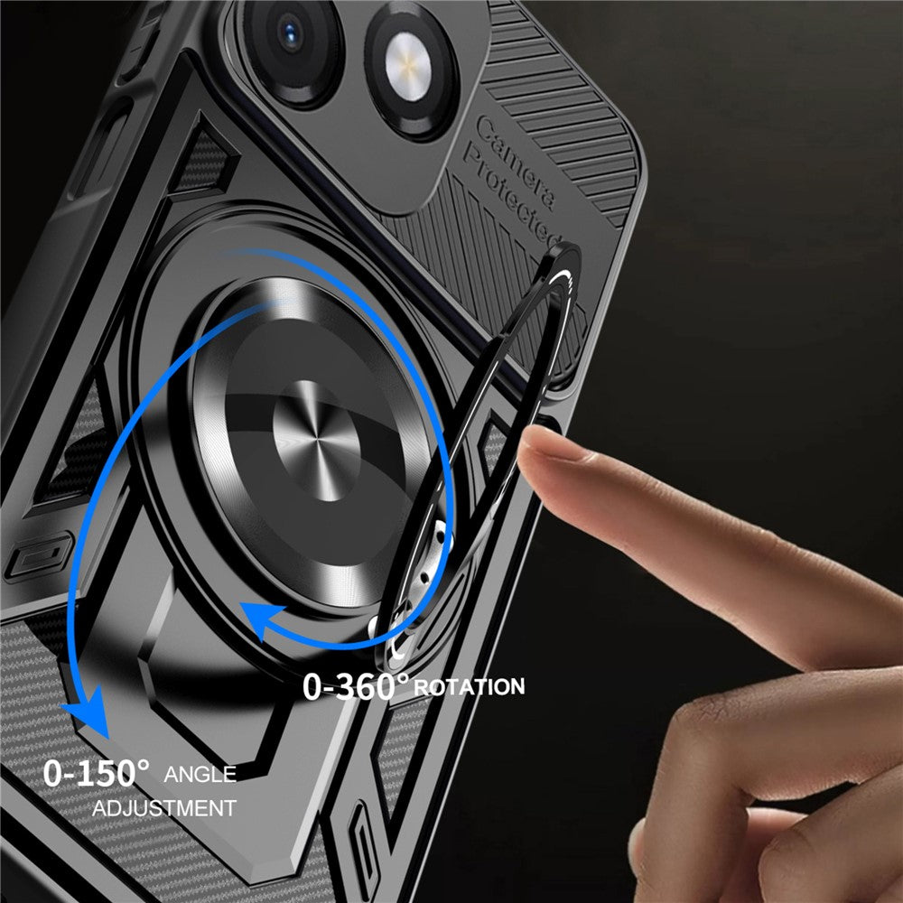 Hülle für Honor X5c Plus, Techsuit, RuggedCam, Lila