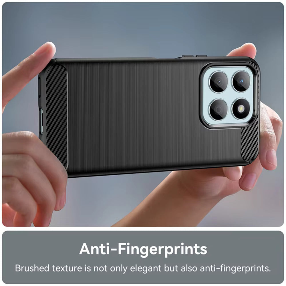 Hülle für Honor X8c, Techsuit, Carbon, Blau