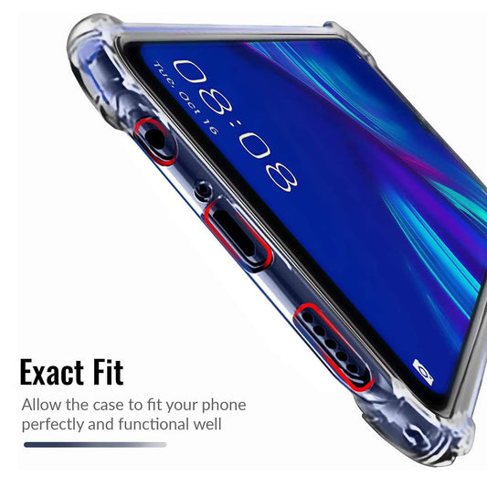 Hülle für Huawei P Smart (2019), Techsuit, stoßfest klar, transparent