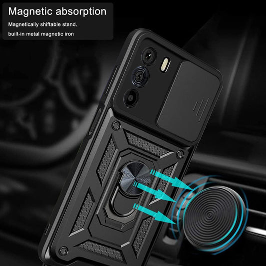 Hülle für Motorola Edge 30, Techsuit, CamShield, Schwarz
