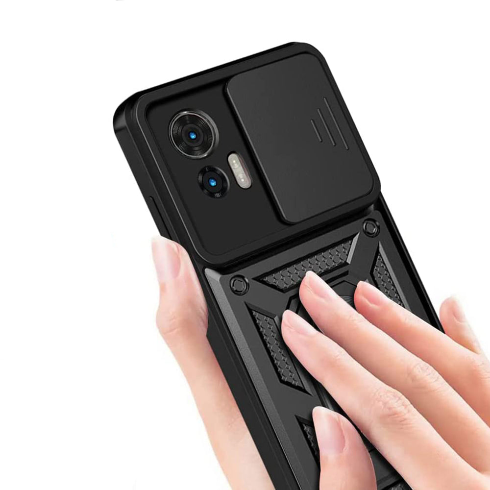 Case for Motorola Edge 50 Fusion, Techsuit, CamShield, Blue