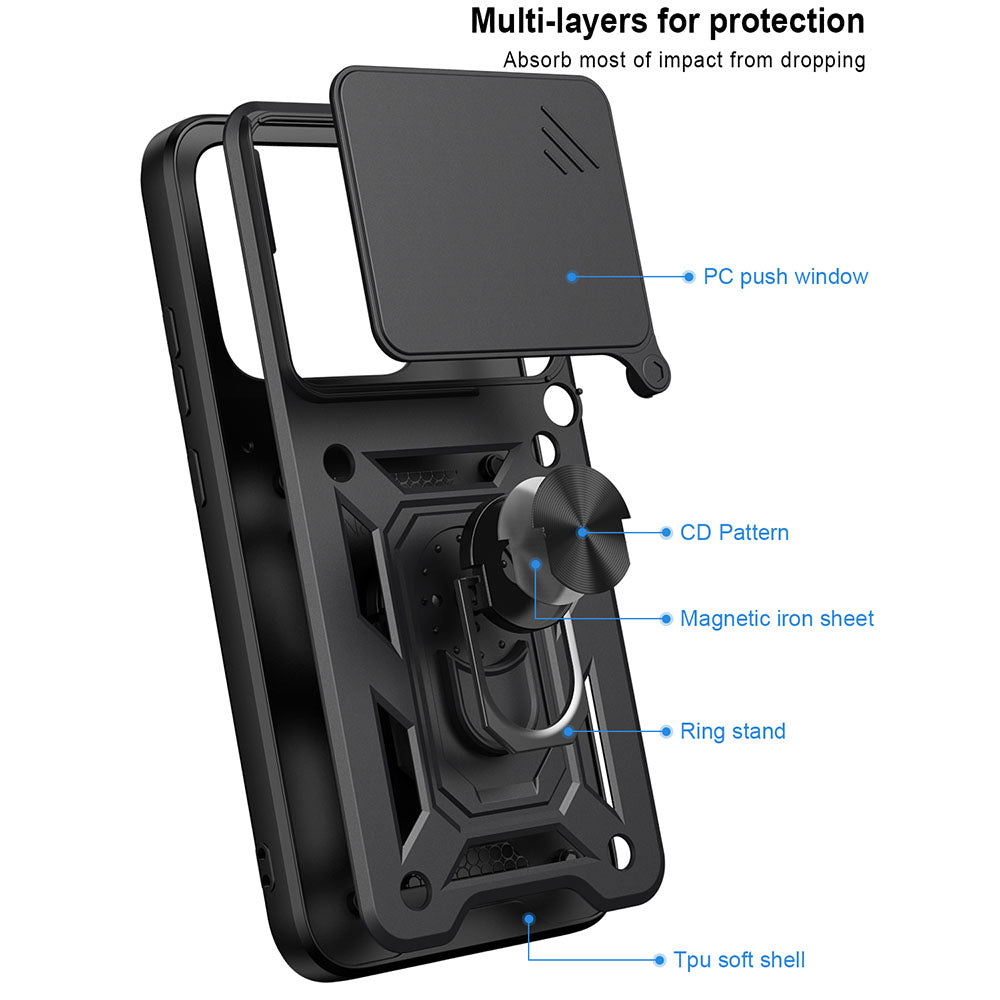 Case for Motorola Edge 70 Pro, Techsuit, CamShield, Blue