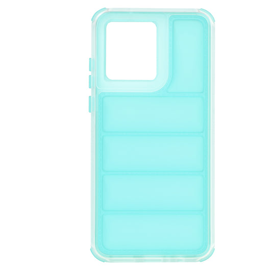 Hülle für Motorola Moto G84, Techsuit, Wave Shield, Türkis