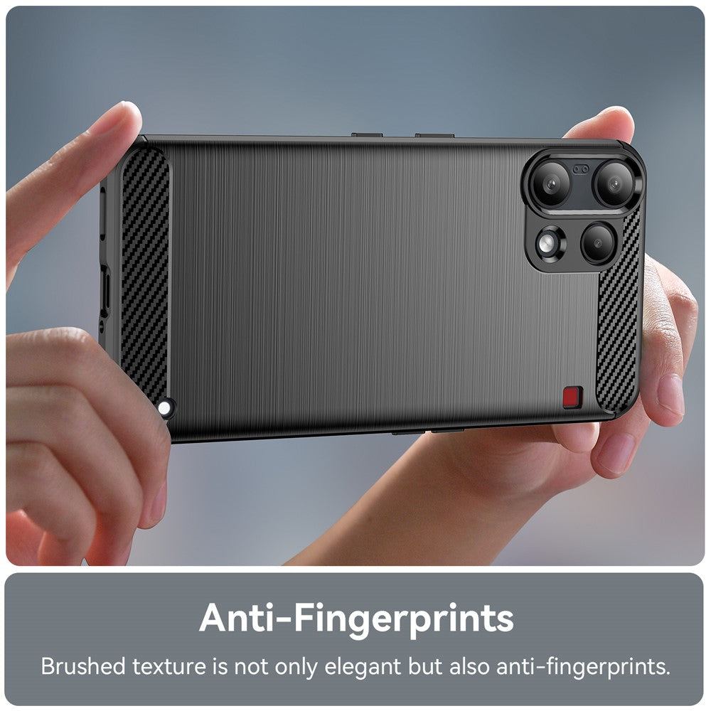 Hülle für Nothing Phone (3a) Lite, Techsuit, Carbon, Schwarz