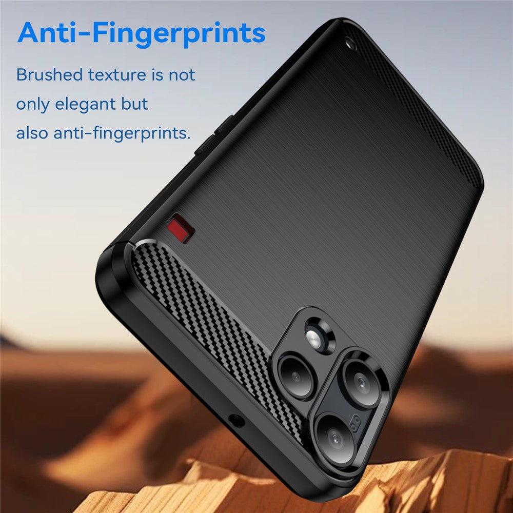 Hülle für Nothing Phone (3a) Lite, Techsuit, Carbon, Schwarz