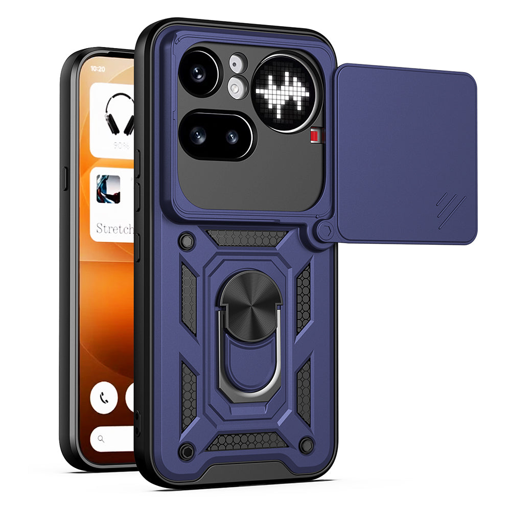 Case for Nothing Phone (4a) Pro, Techsuit, CamShield, Blue