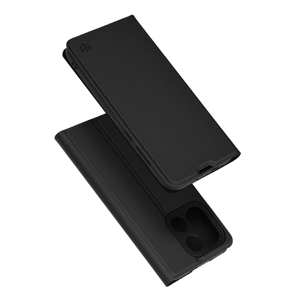 Hülle für OnePlus 15, Techsuit, Magskin Book, Schwarz