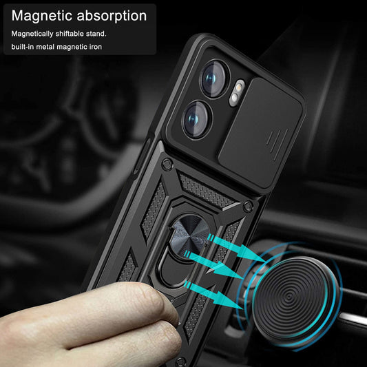 Hülle für Oppo A57 4G / A57s / Oneplus Nord N20 SE, Techsuit, CamShield, Schwarz