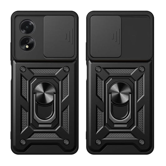 Hülle für Oppo A58 4G, Techsuit, CamShield, Schwarz