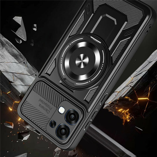 Hülle für Oppo A6 Pro 5G / A6 Pro 4G, Techsuit, RuggedCam, Lila
