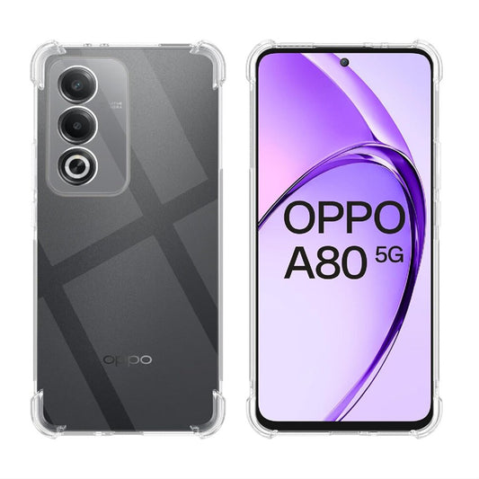 Hülle für Oppo A80, Techsuit, stoßfest klar, transparent