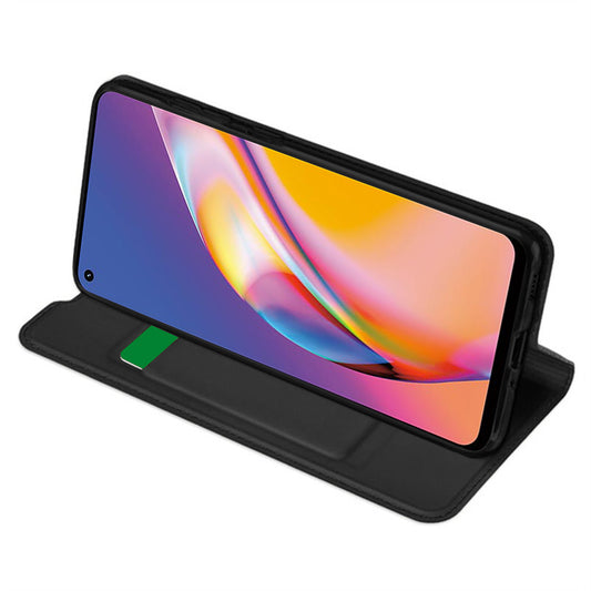 Hülle für Oppo A94 / Reno5 Lite, Techsuit, Magskin Book, Schwarz