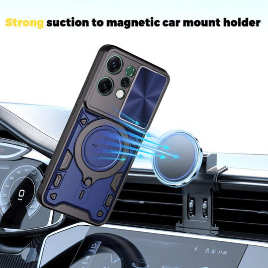 Hülle für Oppo Reno14, Techsuit, CamGuard Pro, Blau