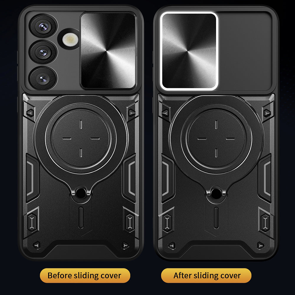 Hülle für Oppo Reno15 Pro, Techsuit, CamGuard Pro, Schwarz