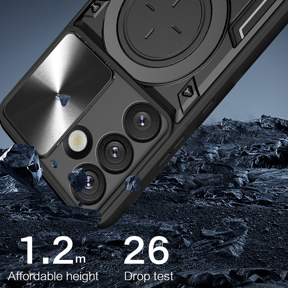 Hülle für Oppo Reno15 Pro, Techsuit, CamGuard Pro, Schwarz