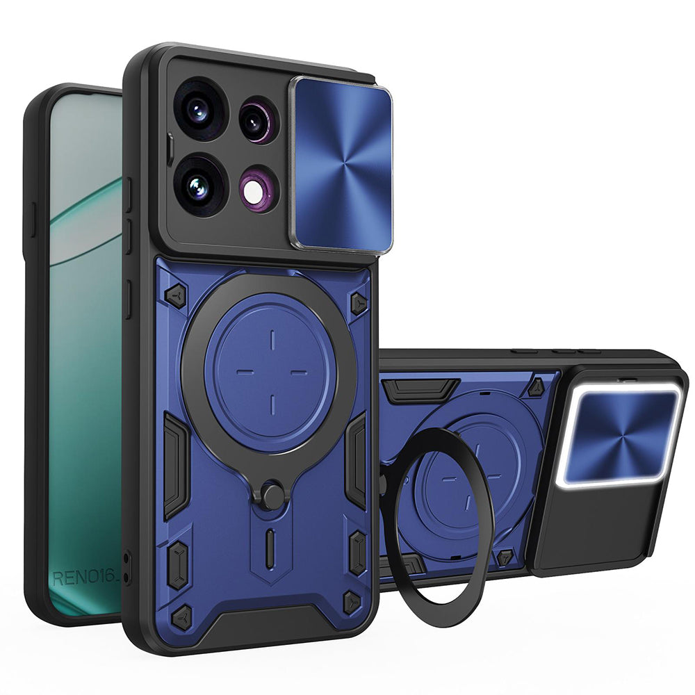 Hülle für Oppo Reno16 F / Reno16 FS, Techsuit, CamGuard Pro, Blau